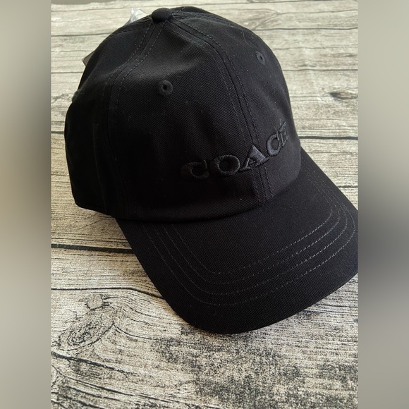 NWT! Coach embroidered baseball hat - Black color, original tags attached - Picture 1 of 15